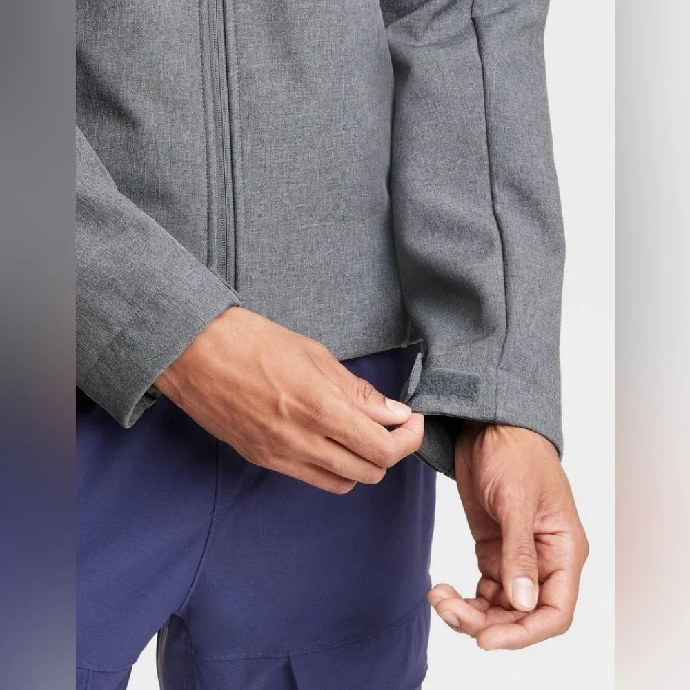Men's Softshell Fleece Gray Jacket